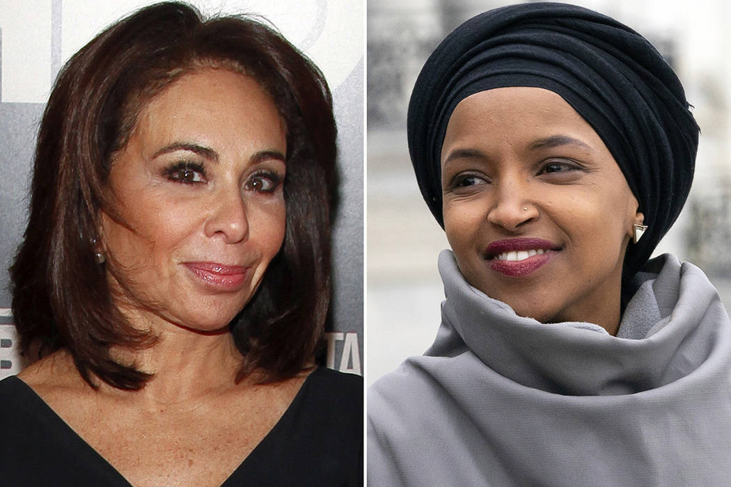This combination photo shows Fox News host Jeanine Pirro at the HBO Documentary Series premiere of "THE JINX: The Life and Deaths of Robert Durst" in New York on Jan. 28, 2015, left, and ...