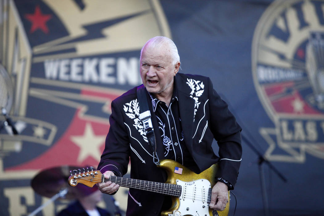 Guitar legend, Dick Dale, performs at the 19th Annual Viva Las Vegas Rockabilly Weekender at the Orleans Hotel and Casino on Saturday, April 16, 2016. (Michael Quine/Las Vegas Review-Journal) @Veg ...