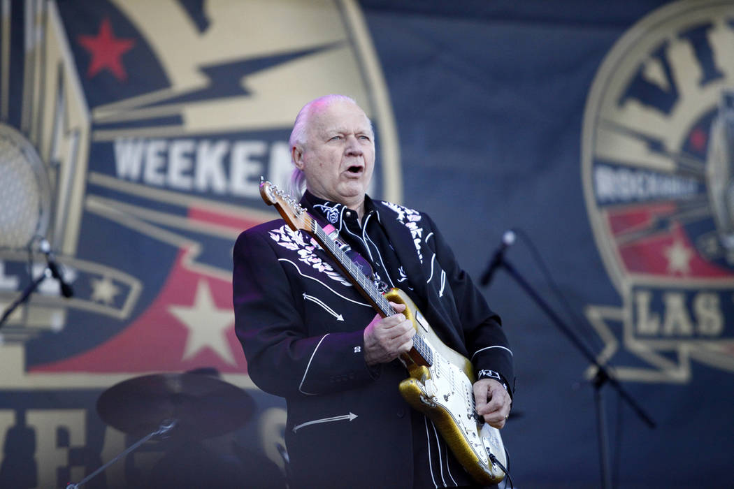Guitar legend, Dick Dale, performs at the 19th Annual Viva Las Vegas Rockabilly Weekender at the Orleans Hotel and Casino on Saturday, April 16, 2016. (Michael Quine/Las Vegas Review-Journal) @Veg ...