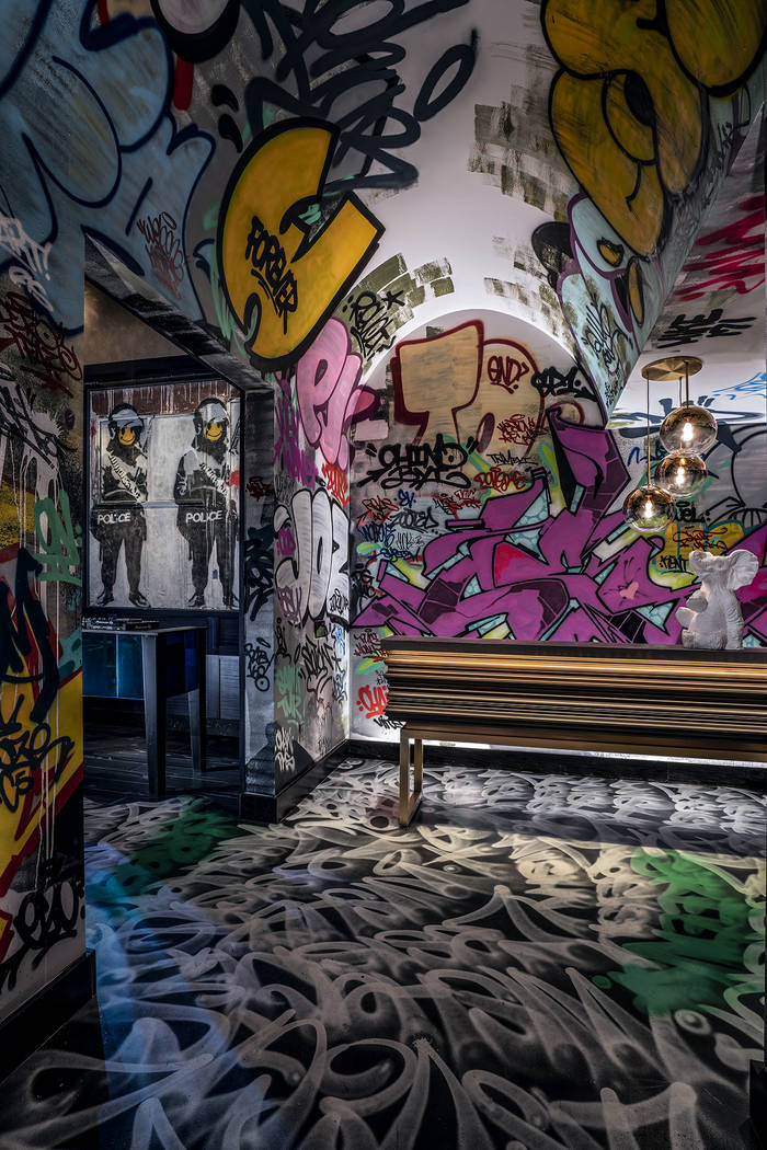 The tunnel painted by NYC-based graffiti artist CES pays homage to New York City’s iconic street art of the 80’s and 90’s through layers of tags representing graffiti legends such as SEEN, P ...