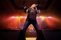 Vince Neil, formerly of Motley Crue, plays a New Year's Eve concert at the East Side Cannery hotel-casino on Saturday, Dec. 31, 2016. (Brett Le Blanc/Las Vegas Review-Journal) Follow @bleblancphoto