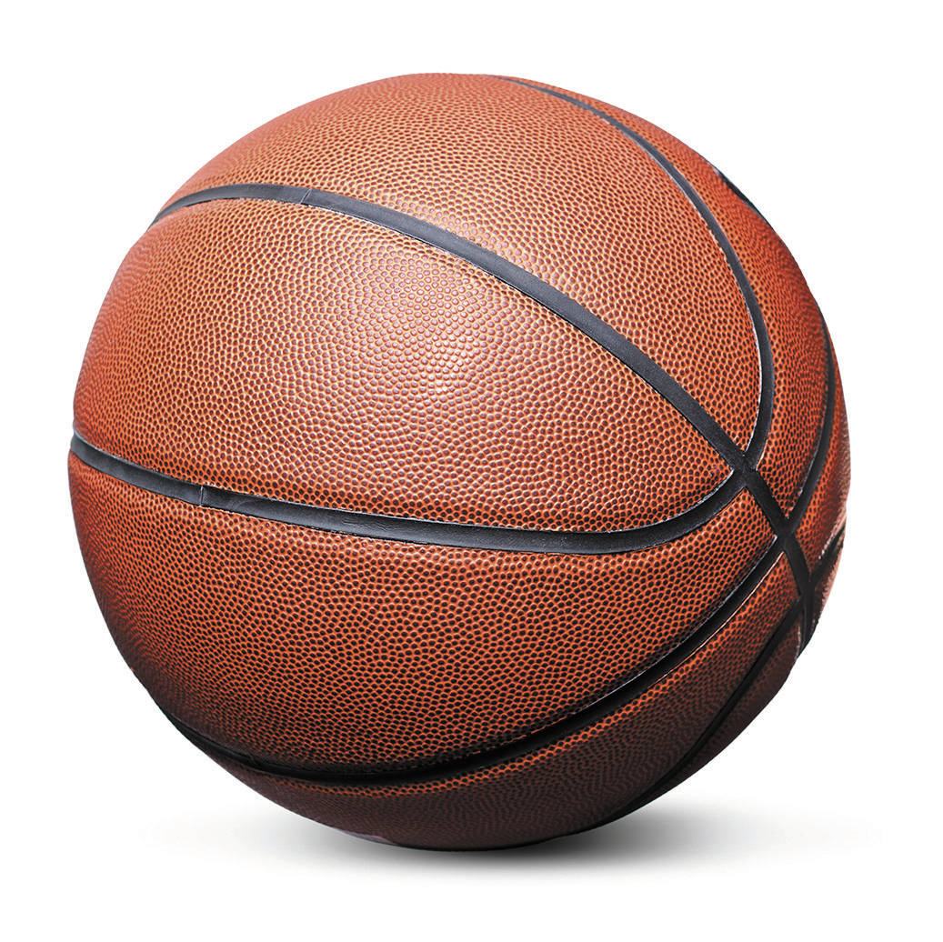 Getty Images Basketball isolated over a white background.