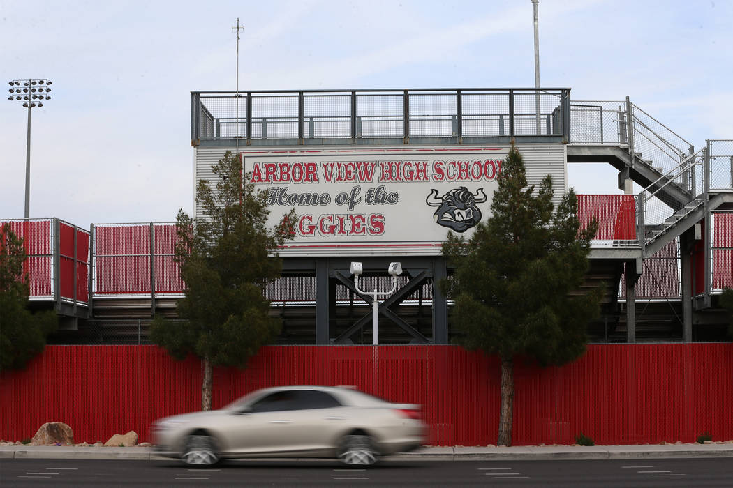 Arbor View High School in Las Vegas, Tuesday, March 19, 2019. Erik Verduzco Las Vegas Review-Journal @Erik_Verduzco