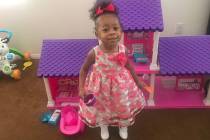 North Las Vegas police asked for the public’s help in locating 3-year-old Zaela Walker, who was reported missing in August and is now believed to be dead. (North Las Vegas Police Department)