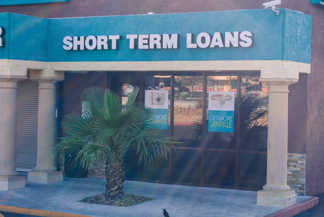 A payday loan store is seen on West Charleston Avenue in Las Vegas on Wednesday, June 1, 2016. (Las Vegas Review-Journal file photo)