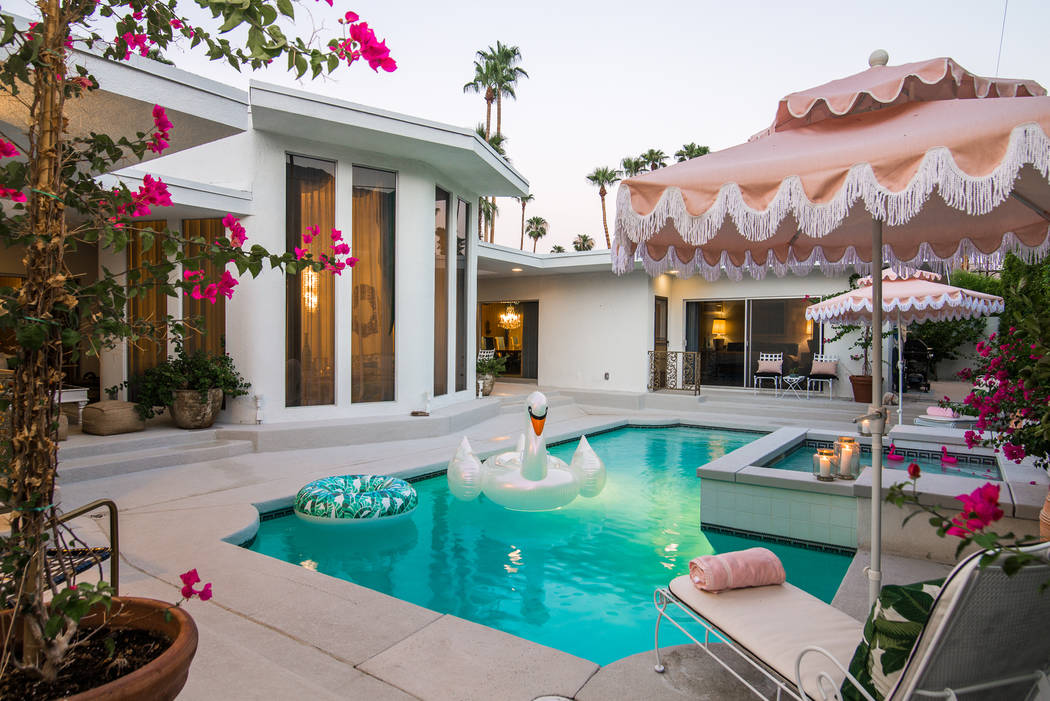 The pool area. (Berkshire Hathaway HomeServices California Properties)