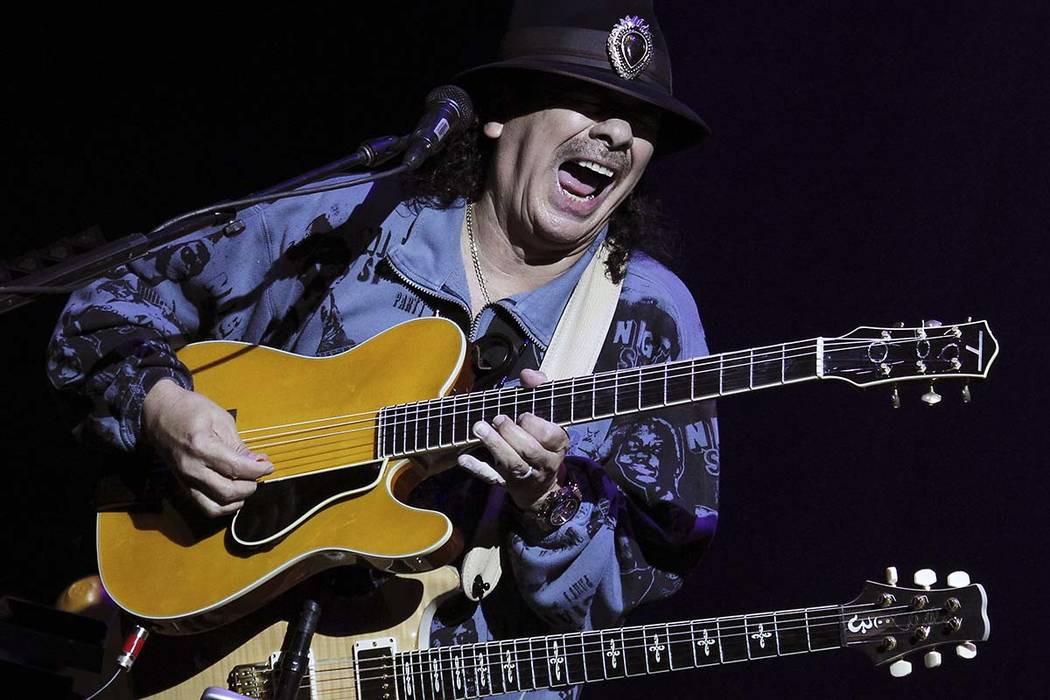 Santana performs at the House of Blues in Mandalay Bay in Las Vegas on Wednesday, May 2, 2012. (Las Vegas Review-Journal file photo)