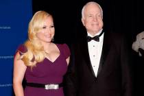 In this May 3, 2014 file photo, Meghan McCain, and Sen. John McCain attend the White House Correspondents' Association Dinner in Washington. Meghan McCain says President Donald Trump life is “pa ...