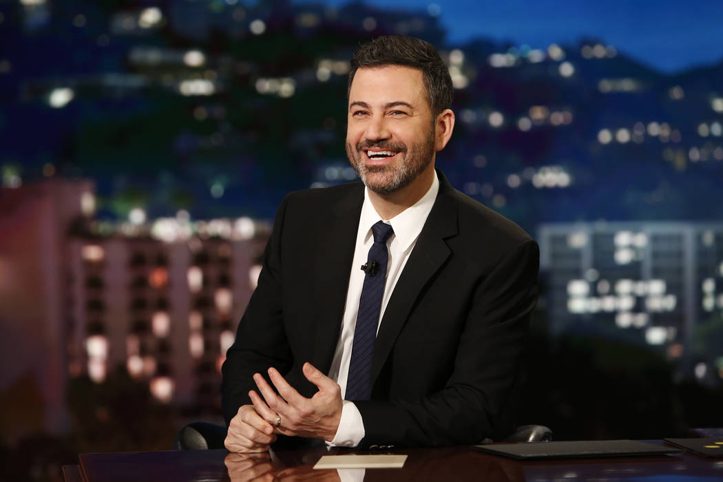 "Jimmy Kimmel Live!" airs every weeknight at 11:35 p.m. Pacific time. The show is originating from Las Vegas, at Zappos Theater, from April 1-5. (ABC/Randy Holmes)