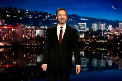 "Jimmy Kimmel Live!" airs every weeknight at 11:35 p.m. Pacific time. The show is originating from Las Vegas, at Zappos Theater, from April 1-5. (ABC/Randy Holmes)