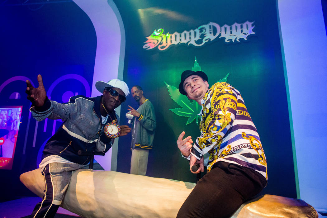 Flavor Flav is shown at Madame Tussauds Las Vegas' 20th anniversary party on Wednesday, March 20, 2019 (Key Lime Photo)