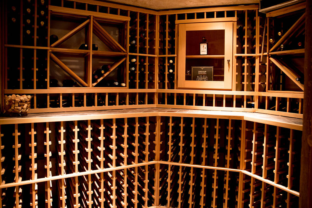 A wine cellar holds more than 1,000 bottles. (Tonya Harvey Real Estate Millions)