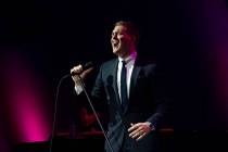 Michael Buble performed ala old Vegas Saturday at the intimate events center of the Lou Ruvo Cl ...