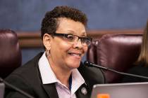 Sen. Pat Spearman, D-North Las Vegas, seen in 2017 at the Legislative Building in Carson City. (Benjamin Hager/Las Vegas Review-Journal)