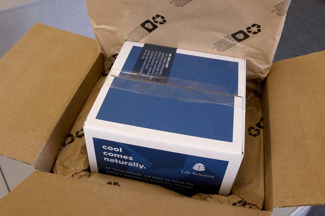 Thermal packaging for meal kits and pharmaceuticals at TemperPack in Las Vegas Wednesday, March 20, 2019. (K.M. Cannon/Las Vegas Review-Journal) @KMCannonPhoto