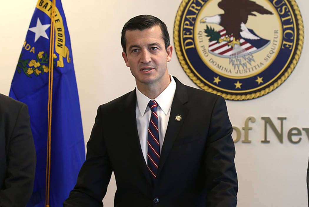 U.S. Attorney Nicholas Trutanich, seen March 11, 2019, in Las Vegas. (K.M. Cannon/Las Vegas Review-Journal) @KMCannonPhoto