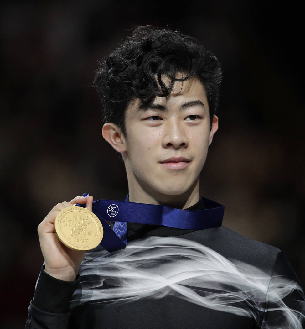 Nathan Chen wins gold at worlds with spectacular free skate | Las Vegas ...