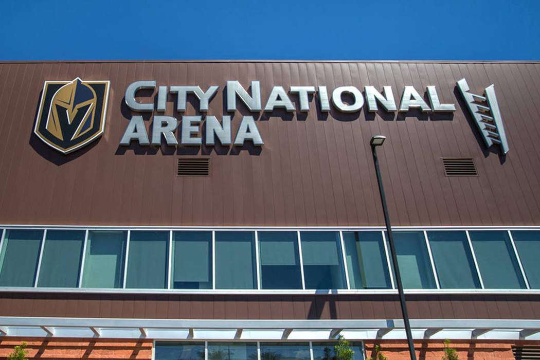 City National Arena in Las Vegas is seen in August 2018. (Benjamin Hager Las Vegas Review-Journal @benjaminhphoto)