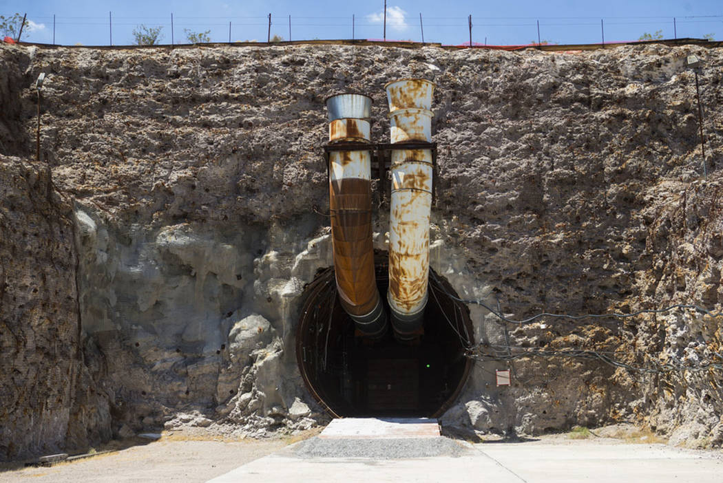 The south portal of Yucca Mountain in Nevada. (Chase Stevens/Las Vegas Review-Journal @csstevensphoto)