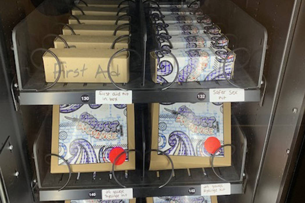 A photo of a vending machine.