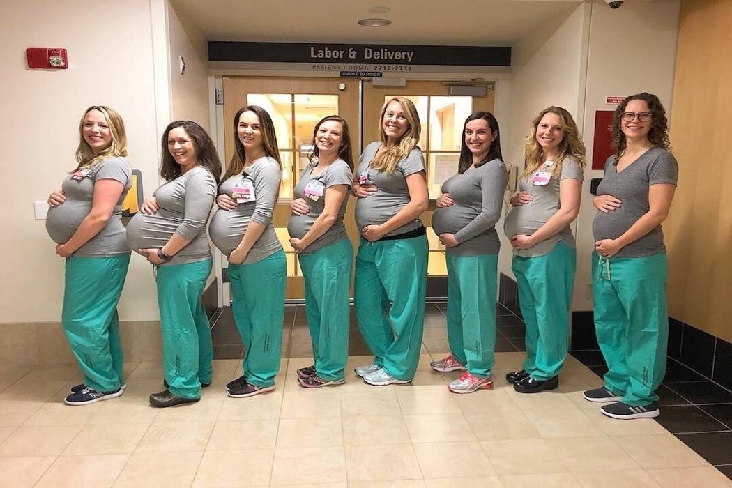 9 labor unit nurses at Maine hospital expecting at same