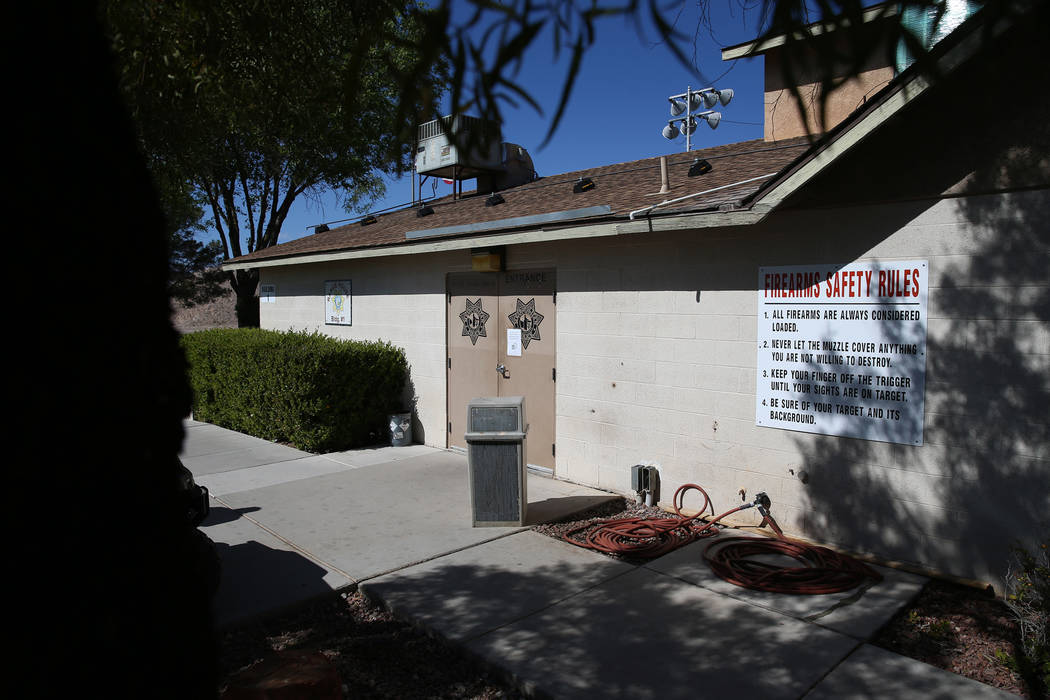 The range house at the Metropolitan Police Department firearms range where officers check out a ...