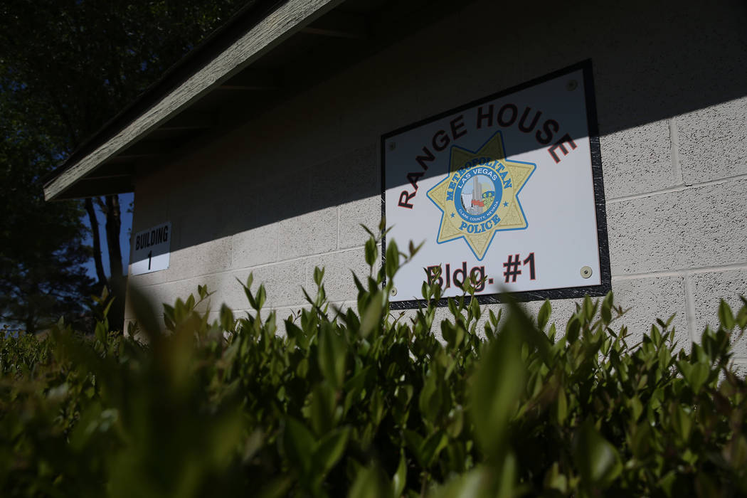 The range house at the Metropolitan Police Department firearms range where officers check out a ...