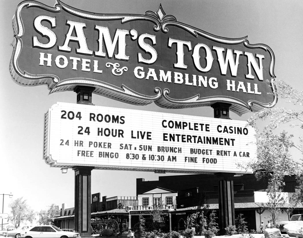 Sams Town marquee July 3, 1979 Credit: Las Vegas News Bureau