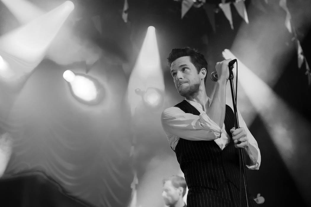 Brandon Flowers and The Killers perform Friday at Sam's Town Live! to celebrate the 10th annive ...