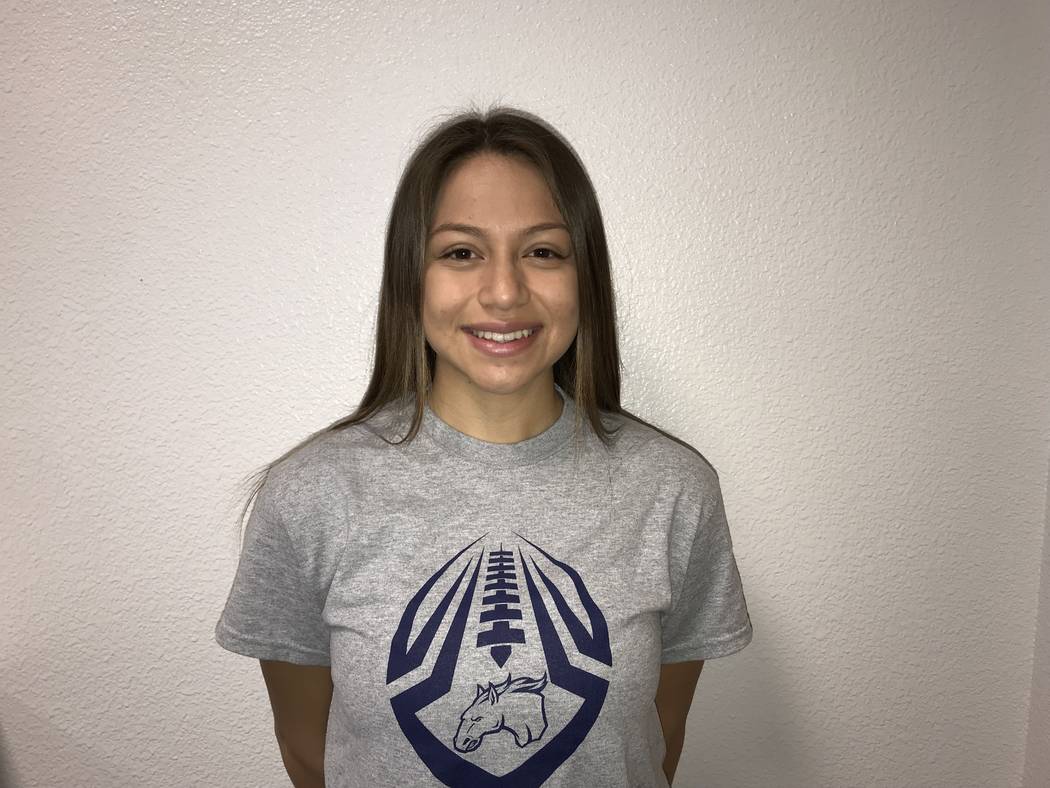 Shadow Ridge's Samantha Guerra is a member of the Nevada Preps all-state flag football team.