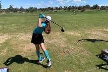 Milan Norton practices for an upcoming match at the Spanish Trails Country Club on March 22. M ...