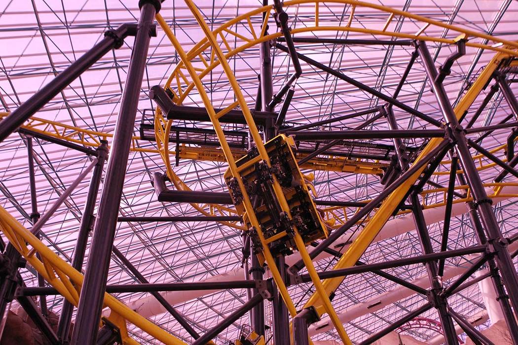 El Loco roller coaster inside the Adventuredome theme park at Circus Circus in Las Vegas. (Erik ...