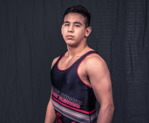 Cimarron-Memorial's Daniel Rodriguez is a member of the Nevada Preps all-state wrestling team.