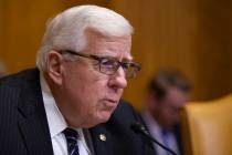 Chairman Mike Enzi, R-Wyo., speaks during a hearing of the Senate Budget Committee on the &quot ...