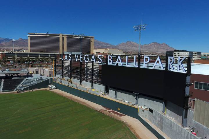 Las Vegas Ballpark is seen March 14, less than a month before the season opener. (Michael Quine ...