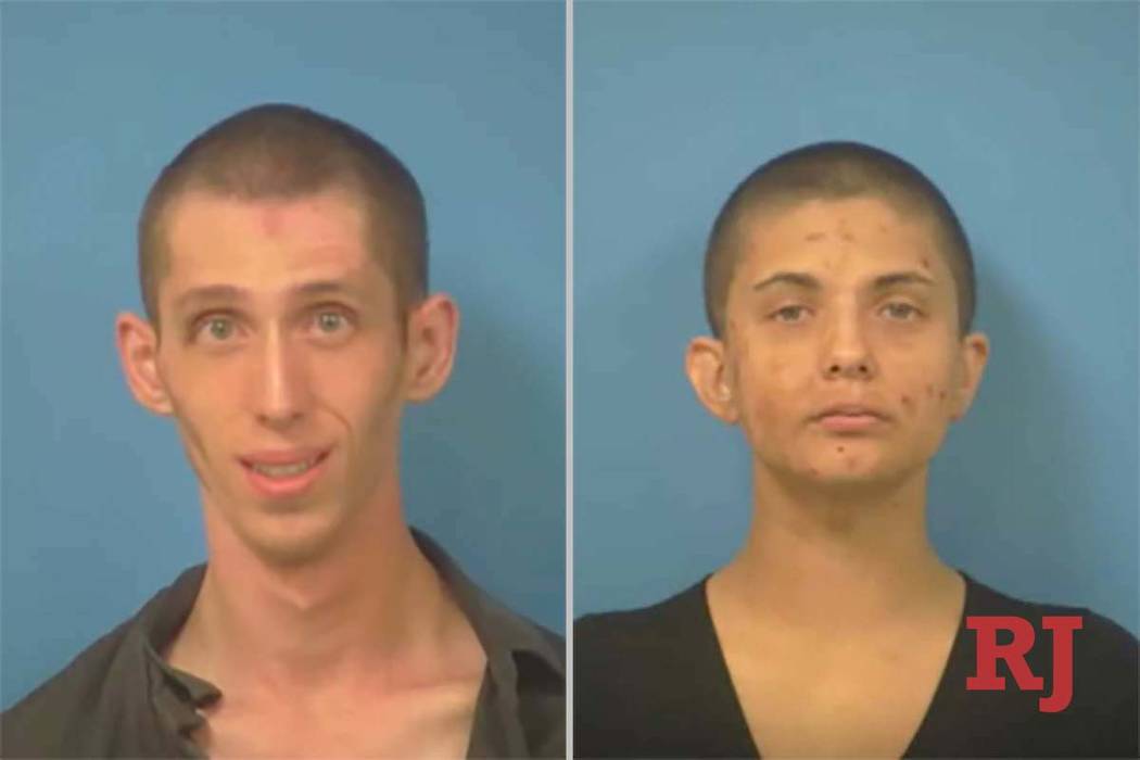 Alexander Reilley, left, and Raven Haynes-Thacker (Nye County Sheriff’s Office)