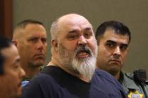 Gregory Ganci addresses the judge during his sentencing at the Regional Justice Center on Thurs ...