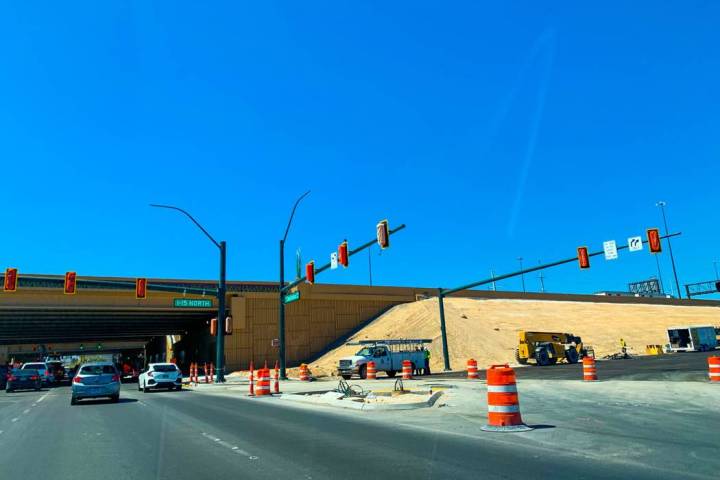 The new Charleston Boulevard to Interstate 15 northbound onramp is among a group of ramp openin ...