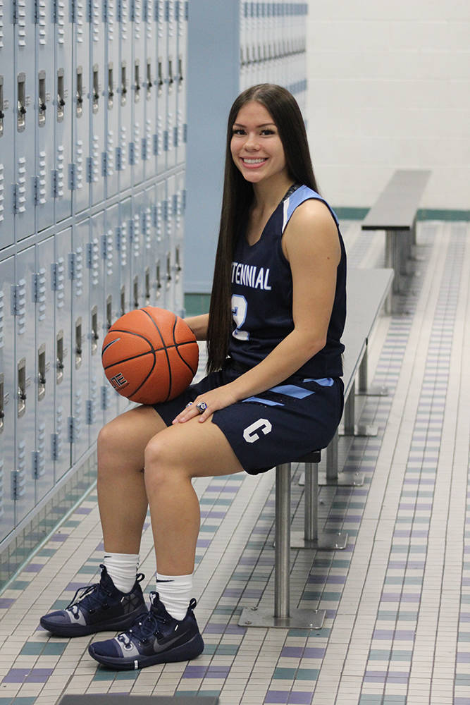 Centennial's Melanie Isbell is a member of the Nevada Preps all-state girls basketball team.