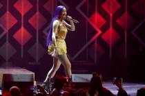 Cardi B performs at Jingle Ball on Friday, Nov. 30, 2018, at The Forum in Inglewood, Calif. (Ch ...