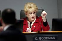 Las Vegas Mayor Carolyn Goodman, board member for the Las Vegas Convention and Visitors Authori ...