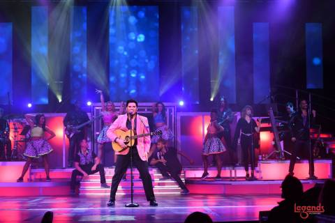 Cody Slaughter of "Legends In Concert" is shown during its premiere at Tropicana Las Vegas on W ...