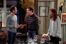 WILL & GRACE -- "Bad Blood" Episode 201 -- Pictured: (l-r) Eric McCormack as Will ...