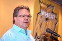 Kelly McCrimmon from his August press conference when he announced he was going to Las Vegas. ( ...