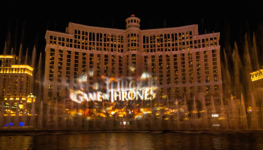 Game of Thrones debuts at Las Vegas’ Bellagio fountains Video Las