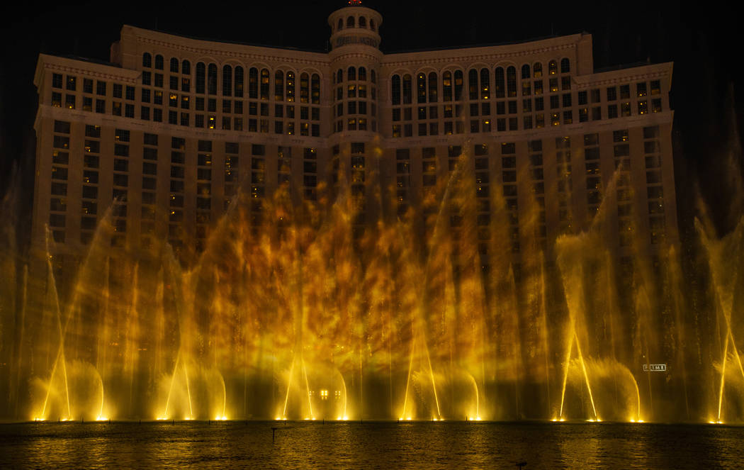 Fire erupts during the debut of the new water show based on ÒGame of ThronesÓ at the ...