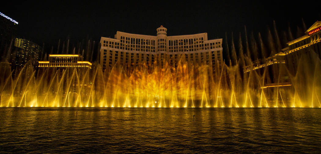 Fire erupts during the debut of the new water show based on ÒGame of ThronesÓ at the ...