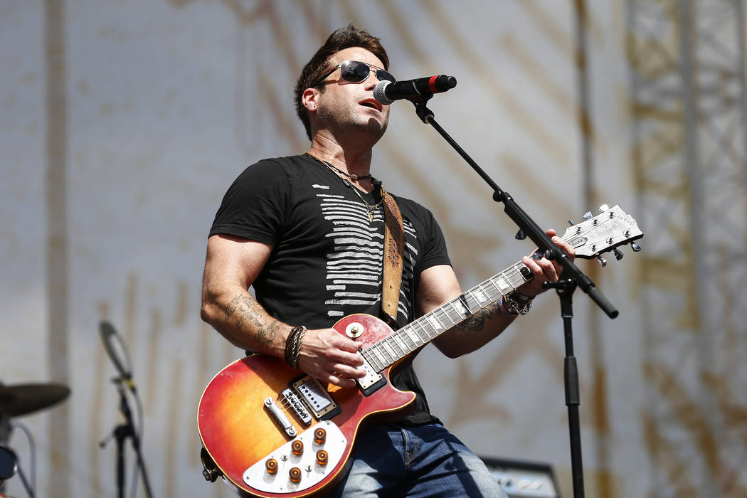 Matt Thomas of Parmalee performs at Riverfront Stage at the CMA Music Festival on Saturday, Jun ...