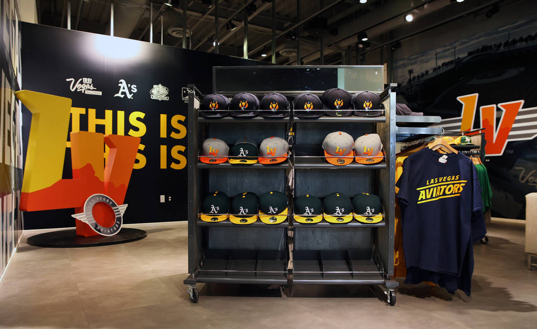 The Las Vegas Aviators sales office in Downtown Summerlin on Monday, March 25, 2019, in Las Veg ...