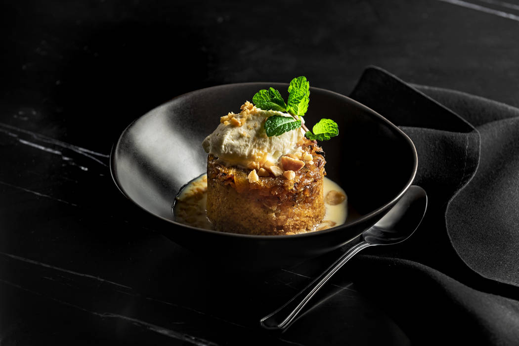 Individual pineapple upside-down cake (Del Frisco's Double Eagle Steakhouse)
